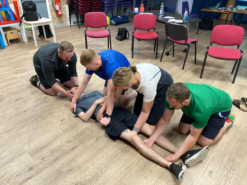 First aid training in progress in Belfast